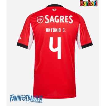 Benfica Antonio Silva #4 Tricou Fotbal Replică 2025-26 Barbati Acasa